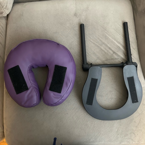 Earthlite Adjustable Massage Table Headrest – Purple | Excellent Condition - Picture 3 of 12
